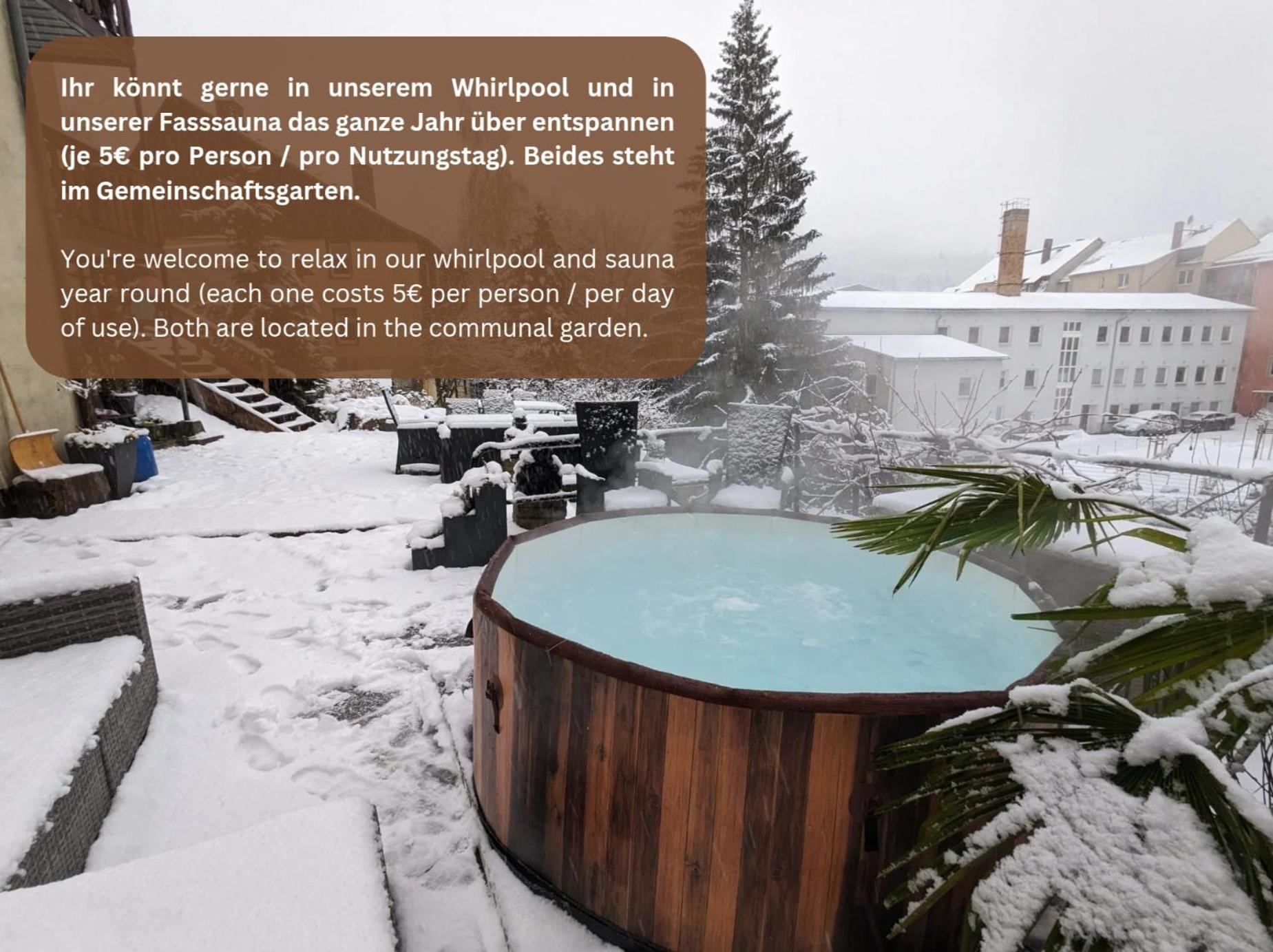 Uo - Urlaubsmagie - Helle Wohnung,Sauna,Whirlpool Sebnitz Esterno foto